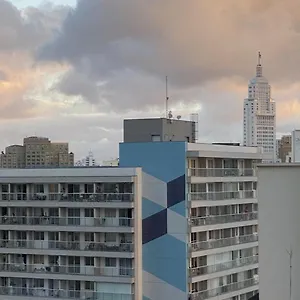 Flat De Luxo Centro Sp Com Piscina,academia,lavanderia,garagem E Seguranca 24h Apartamento São Paulo
